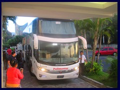 Pullmantur bus at Sheraton San Salvador